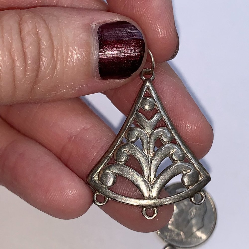 Handmade Celtic Triangular Focal drop